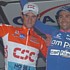 Frank Schleck on the podium of the Giro dell'Emilia 2005